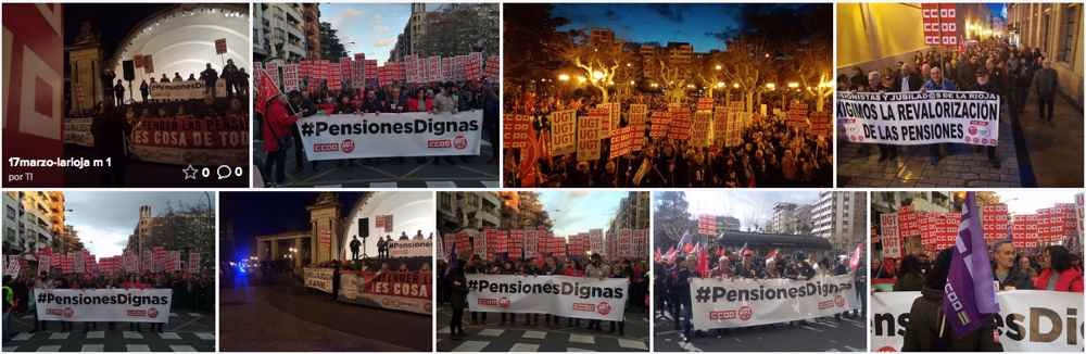 Maniestacion pensionistas la rioja