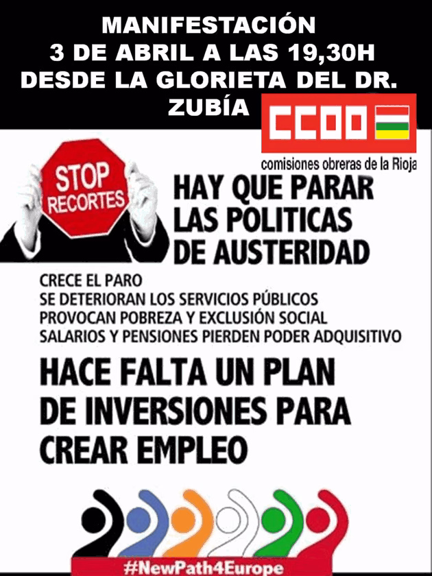 Manifestcion 3 Abril Stop Recortes