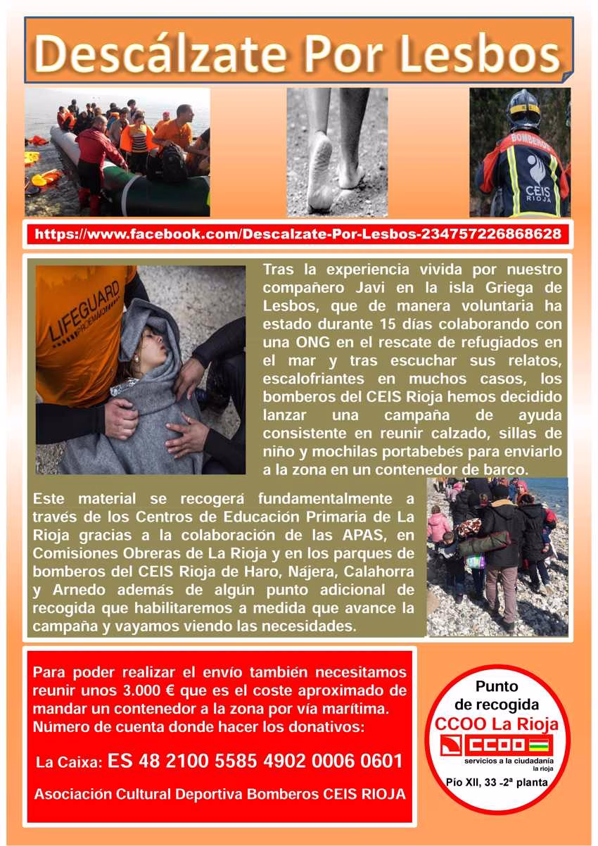 Refugiados campaña descálzate por lesos